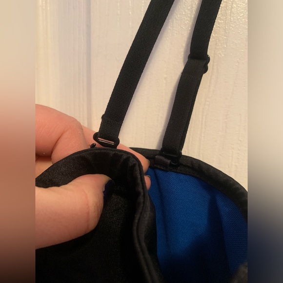 Yitty Headliner black bandeau bra w straps M NWT - Picture 5 of 7